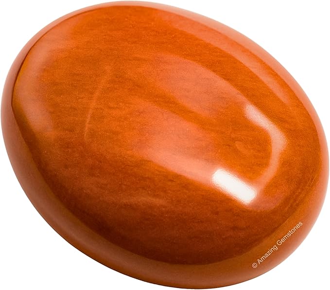 Amazing Gemstone Chocolate Jasper Crystals and Healing Stones - Large Palm Stone Crystals Piedra - Crystal for Good Luck, Positive Energy, Meditation - Unique Stocking Stuffers and Birthday Gifts