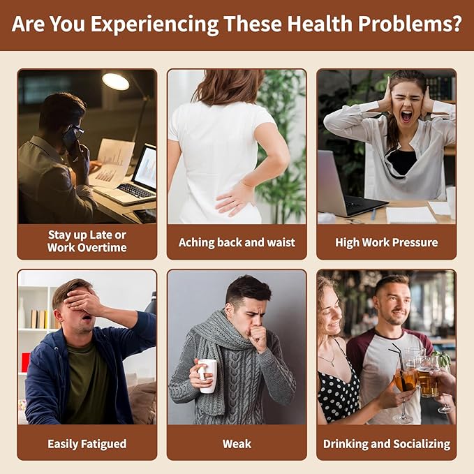 Ginseng Five Treasures Kidney Tea, Chinese Ginseng Six Treasure Tea Organic Cleanse Detox TeaBags for Women and Men's Kidney Health, 7 Precious Ingredients Formula