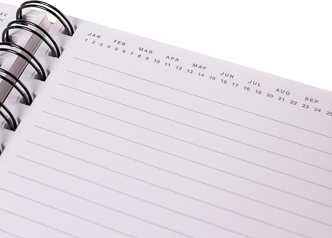 Graphique Snoopy Hardbound Spiral Journal, 160 Ruled Pages Hard Cover Notebook, Diary, Lists, Record Month and Date, Premium Paper, 6” x 8”