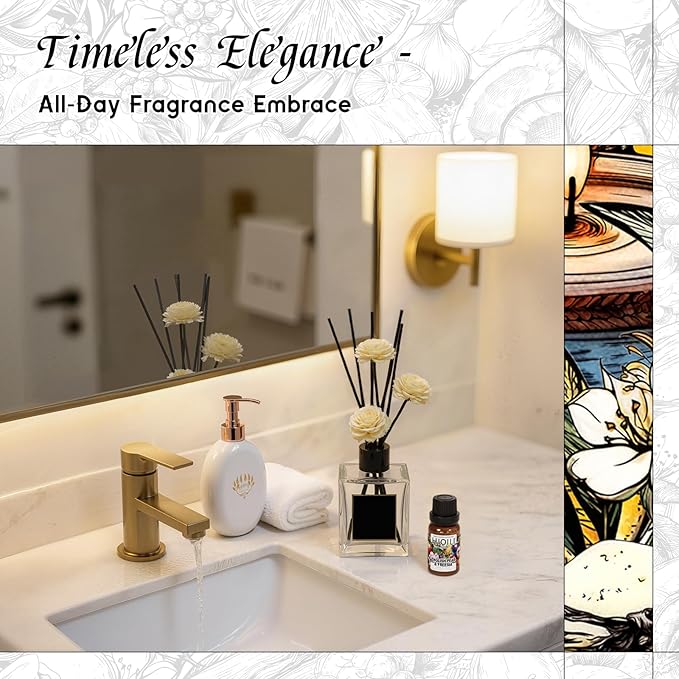 HIQILI English Pear &Freesia Diffuser Oil, Long-Lasting Refill for Humidifiers & Reed Diffusers, Hotel-Grade Scent, Suitable for Home Use - 0.34 Fl Oz