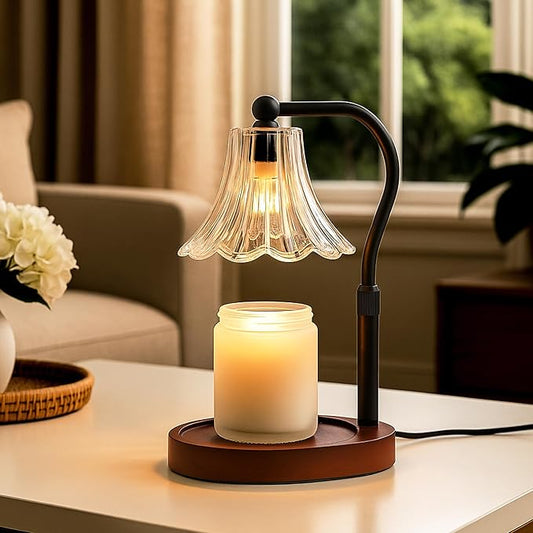 Candle Warmer Lamp with Timer Dimmer, Adjustable Height, Vintage Candle Melter, Modern Home Decor Gift, Birthday Gifts for Women Mom,House Warming Gifts Home Decor, Scented Wax Jar Candles