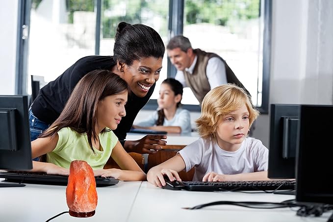 LN-02 Himalayan Pink Crystal Rock Salt Lamp 4~7 lbs with Dimmer Control Switch, Quality Gift Packaging