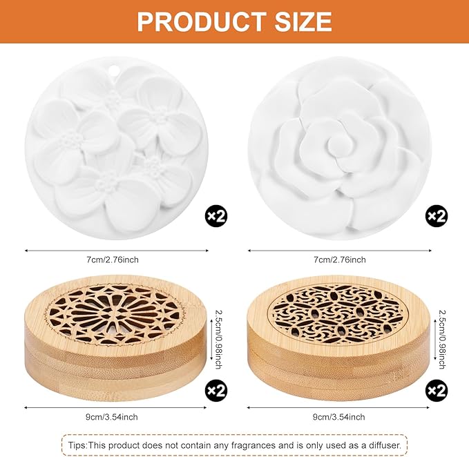 Essential Oil Diffuser Stone, Diffuser for Essential Oils Great for Decorating at Home, Office or Car, and Gift-Giving (4)