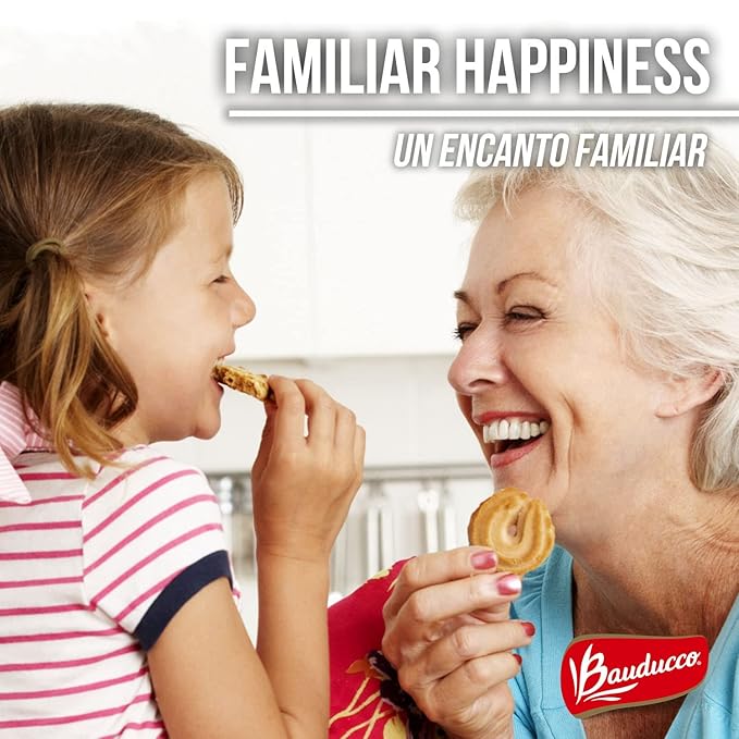 Bauducco Butter Cookies Tin - Convenient Sorted Butter Cookies in a Tin - Delicious Sweet Snack or Gift - 12 oz. (1 Tin) (Pack of 3)