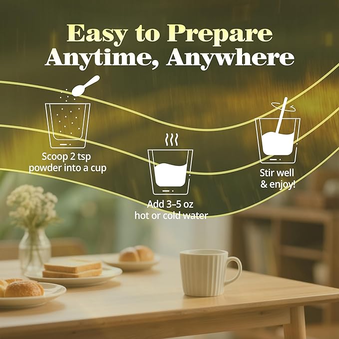 Calm Magnesium Powder, Ashwagandha, L-Theanine, GABA & 6 Mushrooms | Magnesium Glycinate Supplement for Relaxation & Calm Support | Non-GMO, Gluten-Free, Pineapple Flavor, 6.35oz