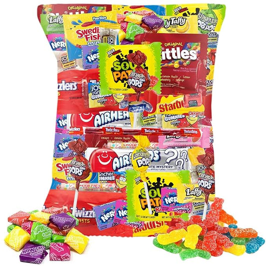 CANDY VARIETY PACK - 2 Lbs Assorted Classic Mix - Bulk Care Package - Office Assortment - Gift Box for Birthday Party, Kids, College Students & Adults (2 lbs)