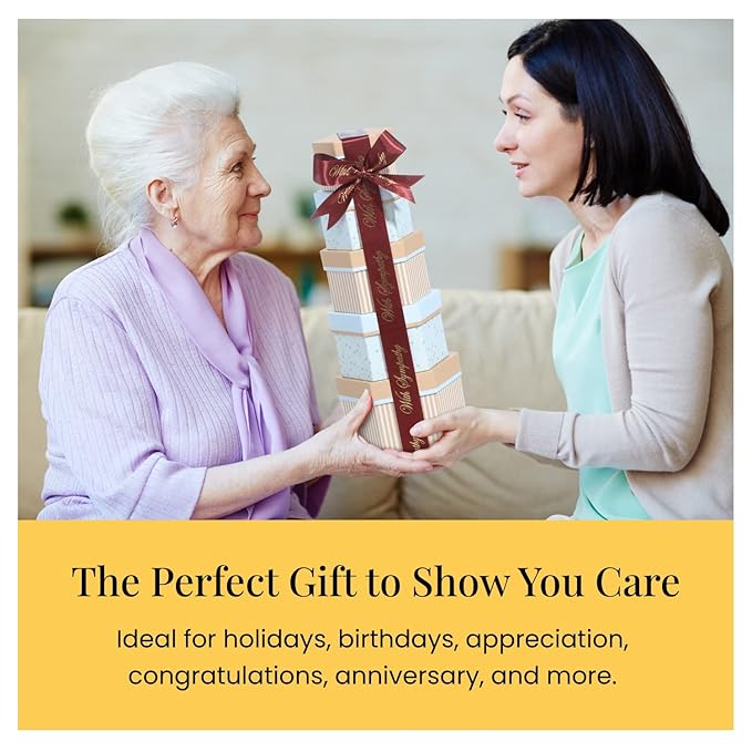 Broadway Basketeers Condolences Gourmet Gift Basket, Kosher Sympathy Food Gift Baskets for Delivery, Perfect Care Package Box or Assorted Snack Gifts for Bereavement, Loss, Funeral, or Shiva