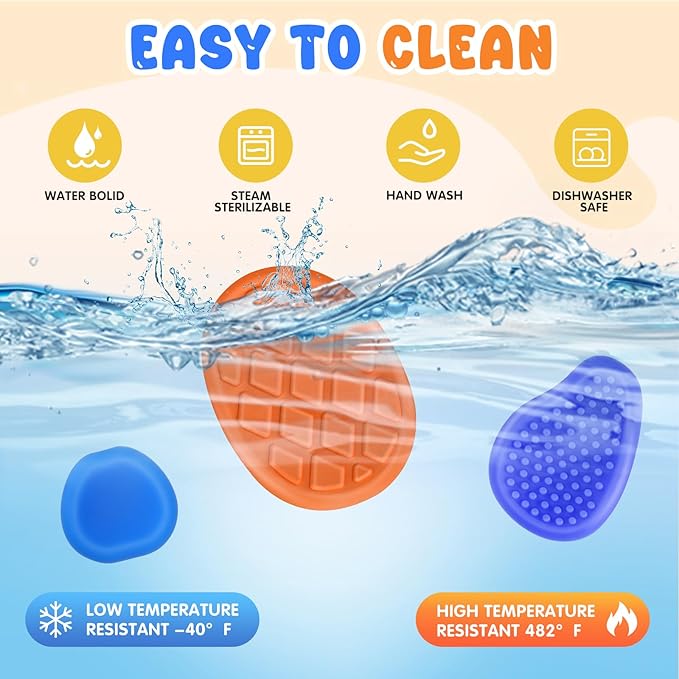 Fidget Sensory Toys for Kids & Adults with Autism ADHD: 6-Pack Silent Small Anxiety Relief Items, Quiet Fidgets & Worry Stones for Classroom Prizes, Mini Desk Toys for Calm Down, Stress Relief Gifts