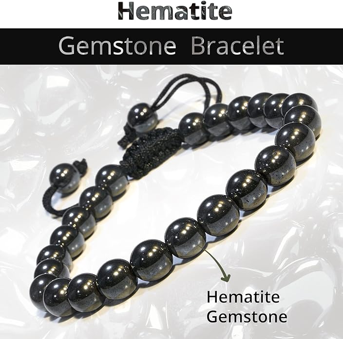 Energy Protection Crystal Handmade Adjustable Bead Bracelet Perfect for Men, Women’s Gift - Gemstone Healing Stretch Bracelet Pulsera Para Hombre Mujer Stocking Stuffer