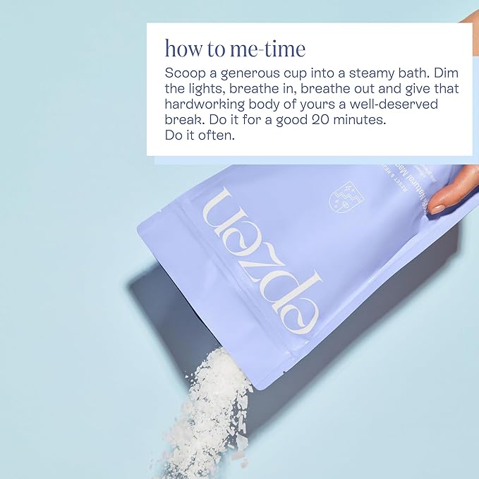 epzen Natural Magnesium Bath Flakes, Essential Oils, Rosemary, Magnesium Chloride, Paraben & Sulfate Free, Cruelty Free, 17.6oz