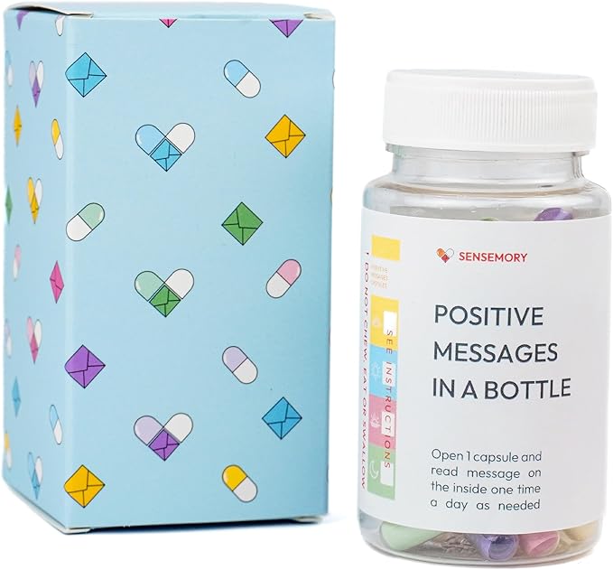 60 Pcs Positive Affirmation Cards Jar, Funny Emotional Support Gift for Teen Girls, Motivational Encouragement Inpirational Gifts for Women, Tween Girls, Teen Girl Gifts Trendy Stuff