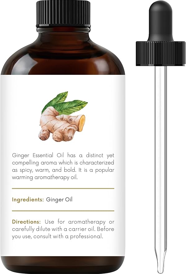 Handcraft Blends Ginger Essential Oil – 1 Fl Oz – 100% Pure and Natural – Premium Grade Essential Oil for Diffuser and Aromatherapy, Skin, Massage, Candle and Soap Making Fragrance