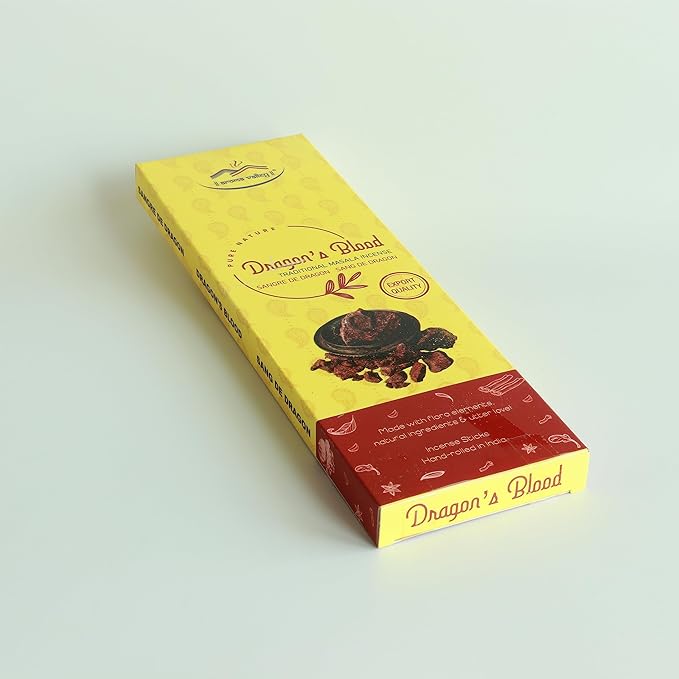 Dragon's Blood Incense Sticks - Traditional Handcrafted Masala Incense - 40 to 50 Sticks Approx.