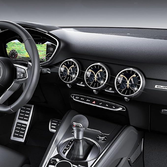 3 Pcs Butterfly Air Vent Clips,Car Air Fresheners Vent Clips Long Lasting Car Diffuser Interior Decor Charm Car Decoration Cute Accessories for Women Girls,Automotive Air Fresheners (Black, 3)