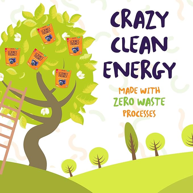 Looney Pruney Pitted Dried Prunes for the Family | Always California-Grown | Kosher | No Added Sugar & No Preservatives (40 oz)