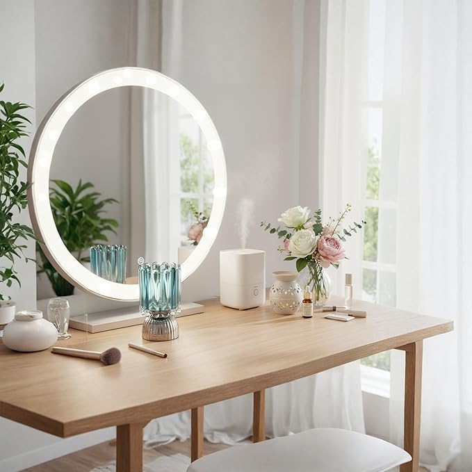 Battery Operated Lamp with Auto-Off Timer, Cordless Table Night Light for Bedroom & Entryway, Portable LED Lamp for Home, Outdoor, Camping No Battery Included (Wine Glass Design-Smoke Blue)