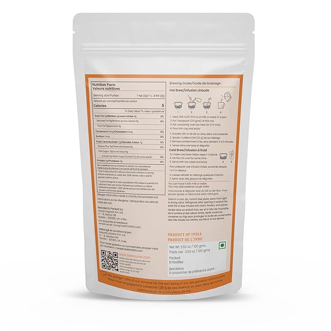 TeaNOURISH Ashwagandha Coconut Latte | CAFFEINE-FREE Herbal Tea | Indian Superfoods Ashwagandha & Coconut | Relieves Stress and Supports Immunity | 100% NATURAL - 3.53oz/100g