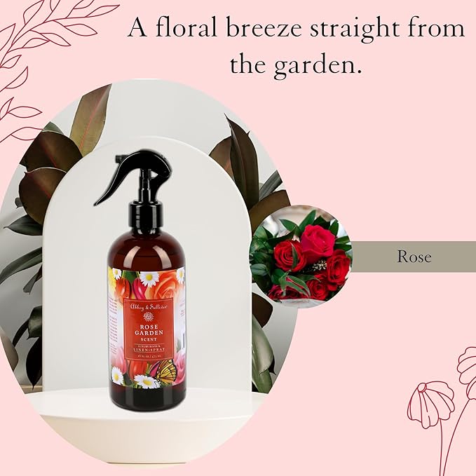 Abbey & Sullivan Linen Spray, Rose Garden, 16 oz.