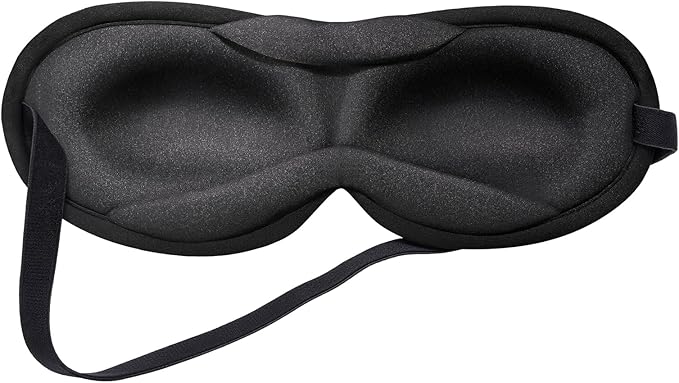 3D Sleep Mask Blackout – Ultra-Slim & Lightweight, Eye Masks Covers for Sleeping, Side Sleeper,Bulk, for Men Women,lash Extensions,Travel Nap Airplane,Night Time,Soft&Breathable (Black)