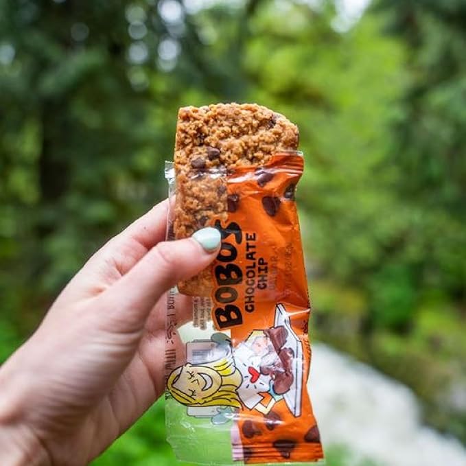 Bobo's Oatmeal Bars, Chocolate Chip, Gluten Free Vegan Whole Grain Oat Bars, Pack of 12