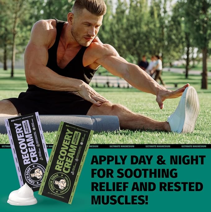 Coach Soak Magnesium Lotion Trial Absorbing Magnesium Chloride & MSM Cream for Athlete Recovery - 0.02 lb (3 Pack) - Eucalyptus & Lavender