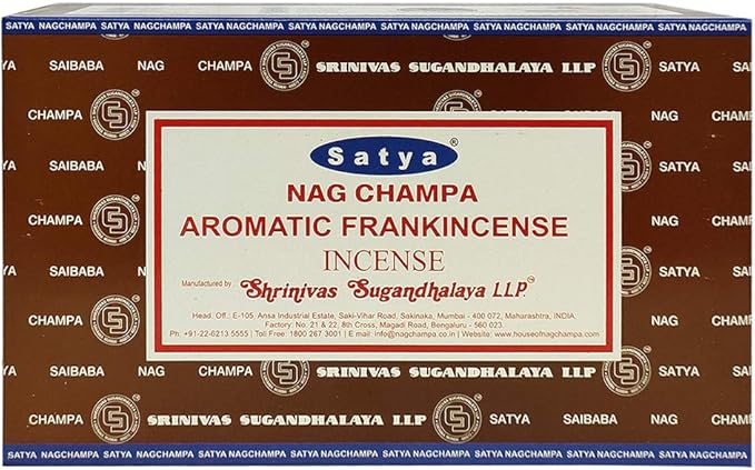 Aromatic Frankinsence Incense Sticks and Incense Stick Holder Bundle Insence Insense Satya