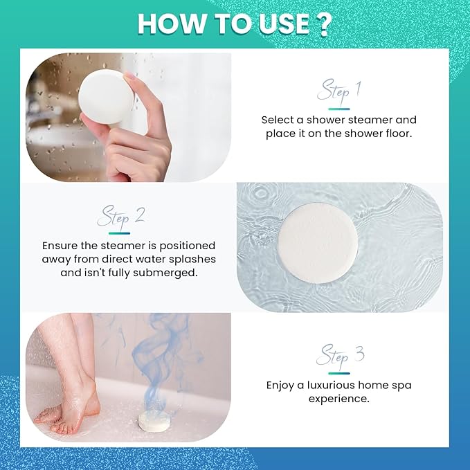 Shower Steamers for Men - 8 Pack Shower Bombs with Essential Oils Eucalyptus Mint Scent, Eucalyptus for Shower, Christmas Gifts Stocking Stuffers for Adults Women Men