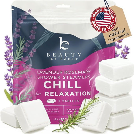 Shower Steamers Aromatherapy - USA Made with Natural Ingredients & Lavender Oil, Large Shower Bombs for Stress Relief, Relaxing Spa Gifts for Women & Men, Luxury New Mom & Nurse Gifts