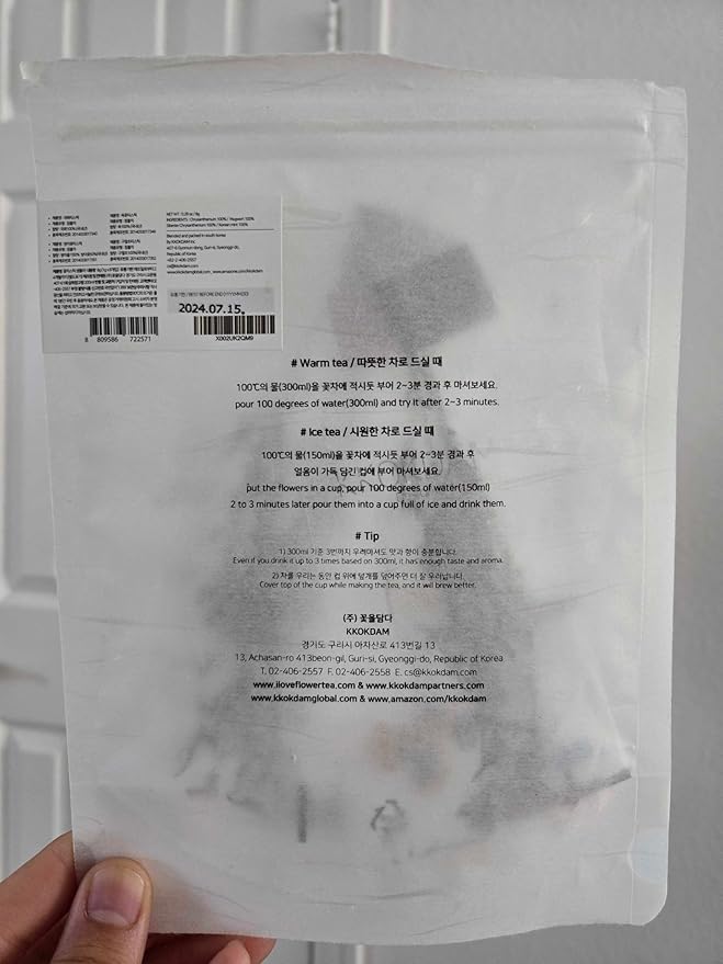 KKOKDAM Blooming Flower Tea Stick Sampler – Loose Leaf Tea Sampler, Fancy Variety Pack, Gift Set from South Korea - Perfect as Unique Gifts for Women - 8 Count