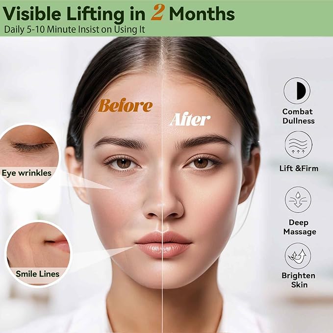 Gua Sha Tool for Face & Body – 4 in 1 Natural Green Sandalwood,Lymphatic Drainage,Jaw Lifting & Nose Sculpting, Head Massage Comb for Stress Relief,Home Office Self Care,Gifts for Mom Girl Friend