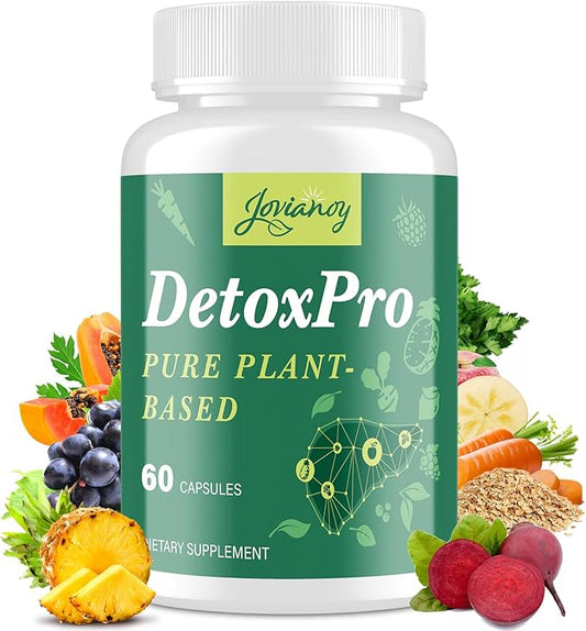 1000 MG Detox & Cleanse Capsules, 26-in-1 Plant-Based Formula, Liver & Colon Cleanse, Heavy Metal Detox for Women & Men, Natural Trace Binder, Antioxidant & Digestive Support, Vegan, 60 Counts