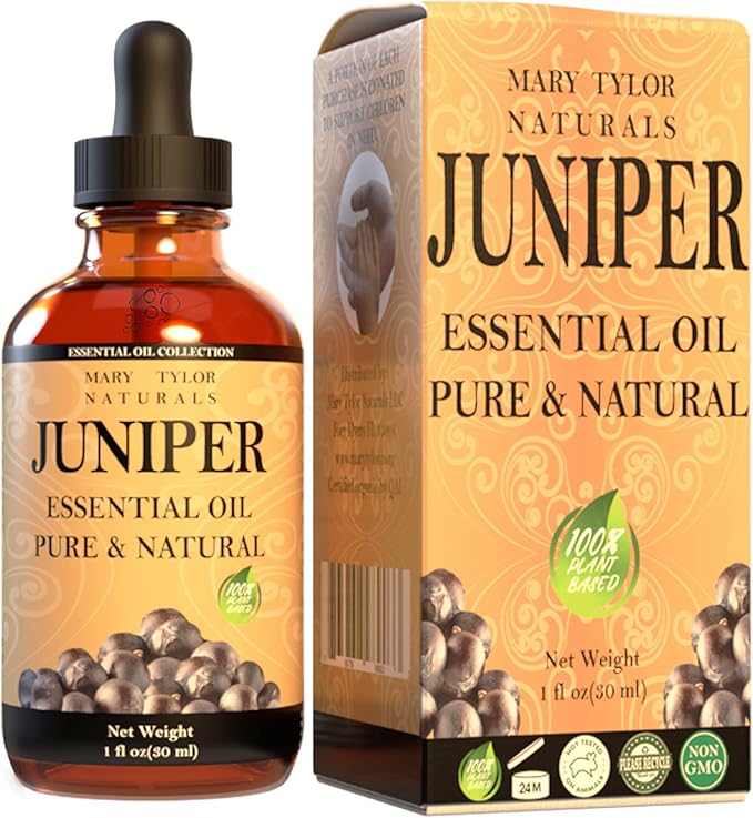 Juniper Berry Essential Oil (1 oz), Premium Therapeutic Grade, 100% Pure and Natural, Perfect for Aromatherapy, Diffuser, DIY by Mary Tylor Naturals
