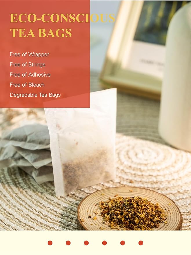 GLDNT Organic Rosehips Tea Bags, Organic Rose Hips, Fruity Flavor and Aroma, Caffeine Free, 100 Count