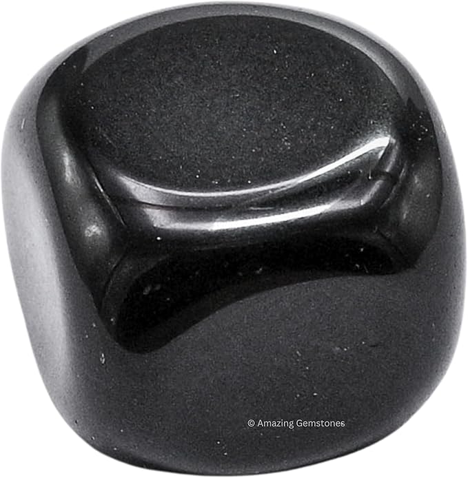 Amazing Gemstone Black Obsidian Crystals & Healing Stones Tumbled - 1 oz, Natural Healing Stones for Energy Balance, Stress Relief - Premium Polished Gems Rocks for Meditation & Wellness