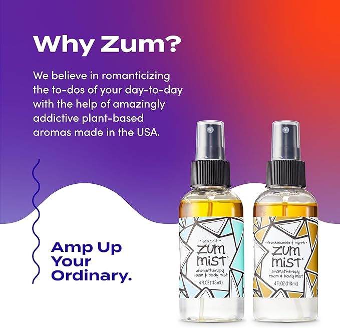 Indigo Wild Zum Mist Frankincense & Myrrh and Sea Salt Mist Body Spray 4 fl. oz. each, 2 Pack