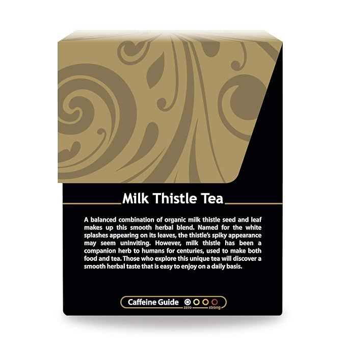 Buddha Teas - Organic Milk Thistle Tea - Herbal Tea - Promote Cleansing & Wellness - With Antioxidants & Minerals - Clean Ingredients - Caffeine Free - OU Kosher - 18 Tea Bags (Pack of 1)