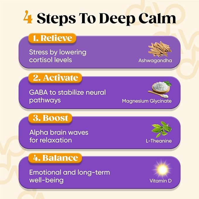 Venture Pal Calming Powdered Drink Mix, Magnesium Glycinate, Ashwagandha, L-Theanine,Vitamin D, Lions Mane, Sugar Free Magnesium Supplement Blend for Relax & Focus, Non GMO, Vegan, On The Go