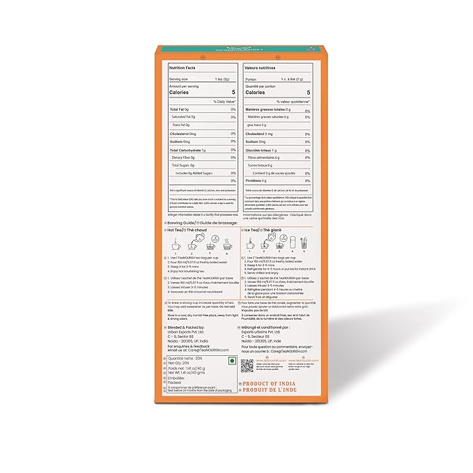 TeaNOURISH Mint Soother Green Tea | 20 Count Pyramid Tea Bags | Darjeeling Whole Leaves | Blended with Fresh Mint & Peppermint Leaves | Refreshing & Calming Tea