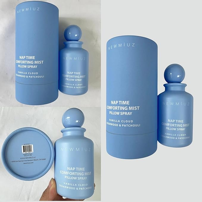 Pillow Spray Calming and Relaxing Pillow Linen Mist Vanilla Cedarwood Essential Oils Stress Relief Aromatherapy Sleep Bedtime Shower Spray Luxury Gift