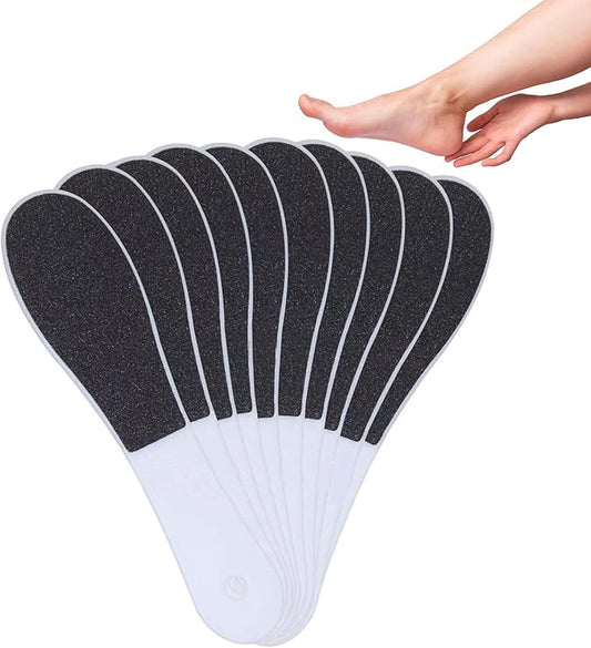 10 Pack Foot File, Professional Foot Callus Remover Sandpaper Pedicure Tools, Double Side Foot Scrubber, Sander for Dead Skin Foot Rasp Pedicure for Women Mother Family Manicure Beauty Shop Spa