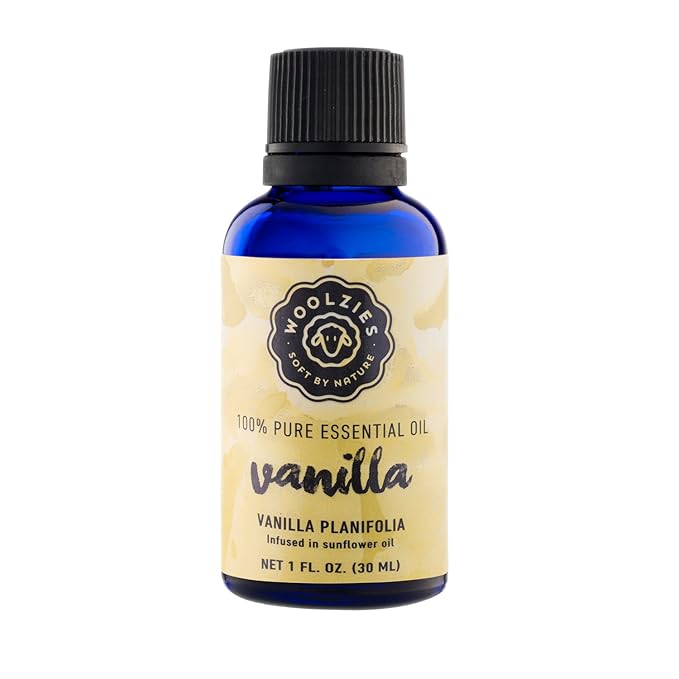 Woolzies Vanilla Essential Oil - Aromatherapy Oil for Diffuser, Home & Topical Use | 100% Pure Natural Blend of Vanilla Oil | Therapeutic Grade, Massage Oil | 1oz