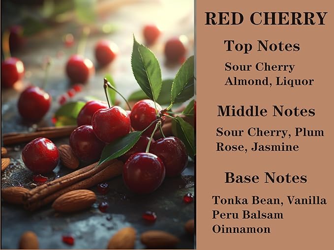 2Pack Red Cherry Air Freshener Set, Car Accessories Decoration Hanging Scented Car Diffuser for Men Women