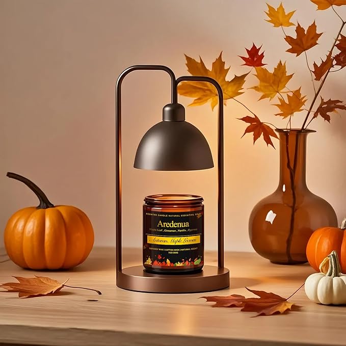 Fall Candles - Autumn Leaves Candle | Autumn Scented Candles for Home, 7oz Autumn Soy Candle for Home Scented, 50 Hours Burn Time, Season Celebration/Halloween/Thanksgiving Fall Gifts for Women Men