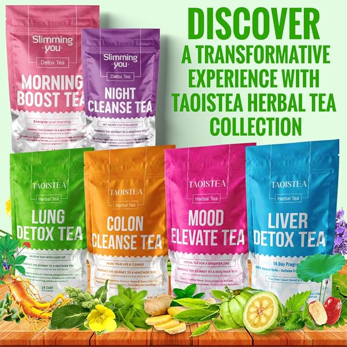 Lung Detox Tea - Mullein Tea Bags for Lungs Cleanse and Respiratory Health with Mullein Leaf, Lungwort, Eucalyptus, Thyme, Liquorice, Spearmint - 14 Tea Bags Natrual Herbal Tea, Caffeine Free