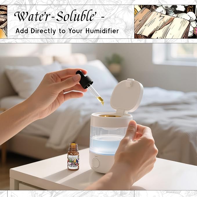 HIQILI Run Wild Diffuser Oil for Aromatherapy, Inspired by C&K's Escap.e, Essential Oil Diffuser, DIY Perfume, New Car Scents - 0.34 Fl Oz