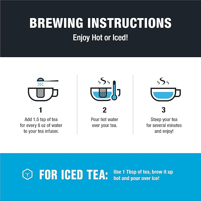 Tiesta Tea - Peach Party, Peach Hibiscus Herbal Tea, Premium Loose Leaf Tea Blend, Non-Caffeinated Fruit Tea, Make Hot or Iced & Up to 200 Cups, 16 oz Resealable Pouch