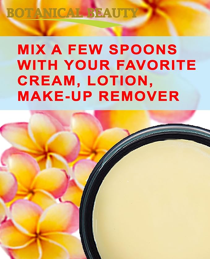 Botanical Beauty MONOI OIL BUTTER TAHITIAN JASMINE Pure Natural Virgin Unrefined RAW for FACE, SKIN, BODY, DAMAGED HAIR, NAILS (8 Fl Oz)