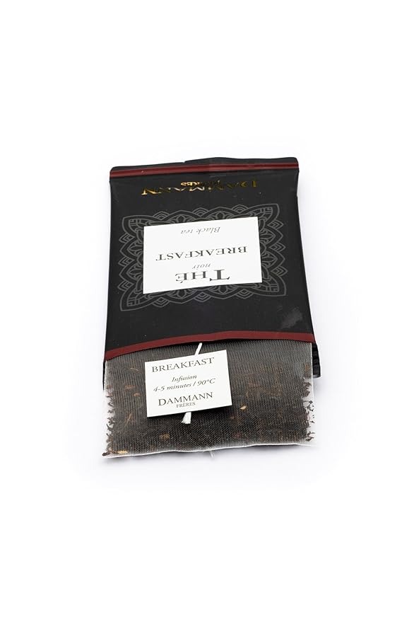 Dammann Freres Loose Leaf, Breakfast Blend Premium Gourmet French Black Tea, 24 Count (Single Pack)