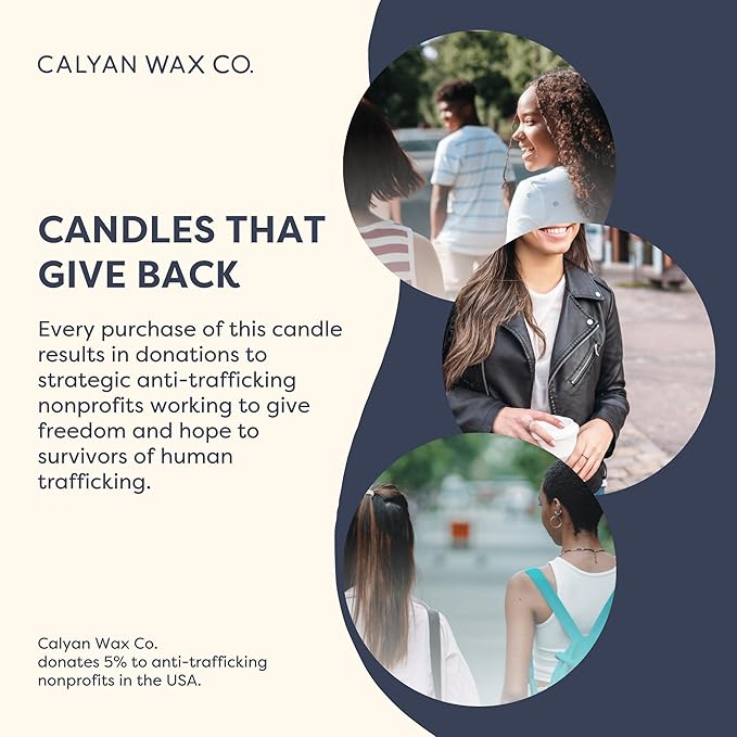 Calyan Wax Co. Soy Wax Candle, Vetiver + Tonka Scented Candle, 75 Hour Burn Time, Aromatherapy Soy Candles, Non Toxic & Vegan Soy Wax, Black Tumbler Scented Candles, 13Oz
