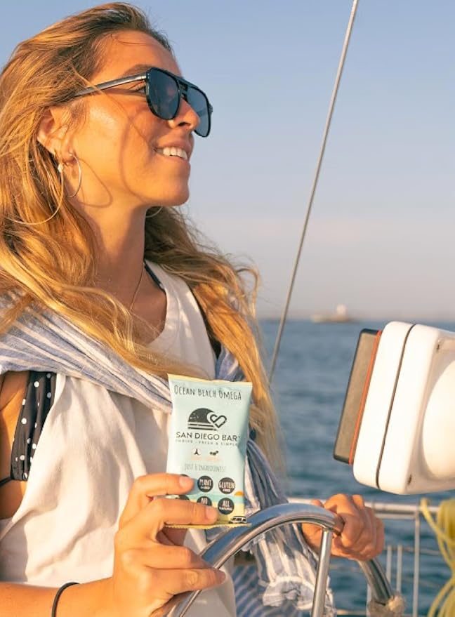 San Diego Bar - Raw, Vegan Protein Bar | Variety Pack 12 Bars, All Natural, Gluten & Soy Free - Nutrition Meal Bar with No Added Sugars | 5 Flavors, 10g Protein from Only 6 Natural Whole Food Ingredients